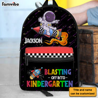 Personalized Back To School Gift For Grandson Astronaut Blasting Off BackPack 27773 thumb 1