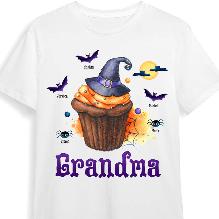 Personalized Gift For Grandma Halloween Cup Cake Shirt - Hoodie - Sweatshirt 27774 1