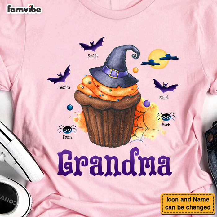 Personalized Gift For Grandma Halloween Cup Cake Shirt - Hoodie - Sweatshirt 27774 1
