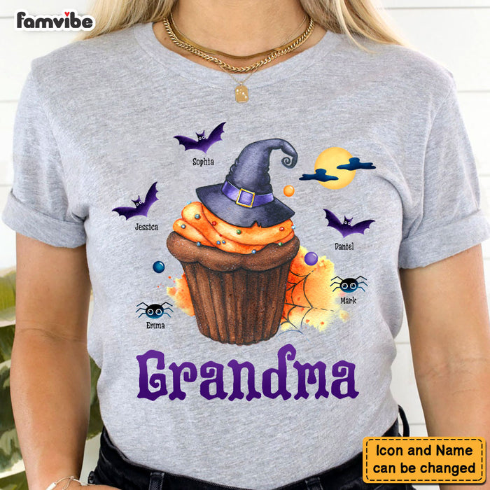 Personalized Gift For Grandma Halloween Cup Cake Shirt - Hoodie - Sweatshirt 27774 1