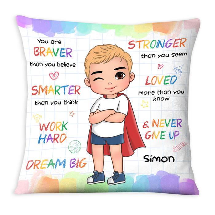 Personalized Gifts For Grandson Dream Big Pillow 27775 1