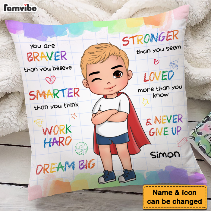 Personalized Gifts For Grandson Dream Big Pillow 27775 1