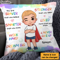 Personalized Gifts For Grandson Dream Big Pillow 27775 thumb 1