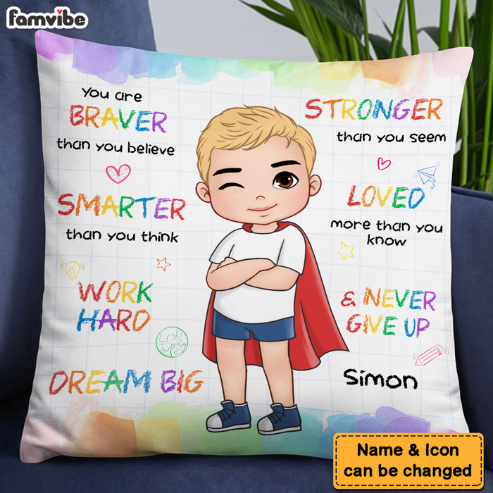 Personalized Gifts For Grandson Dream Big Pillow 27775 1