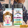 Personalized Gifts For Granddaughter Motivation Kids Water Bottle With Straw Lid 27776 1