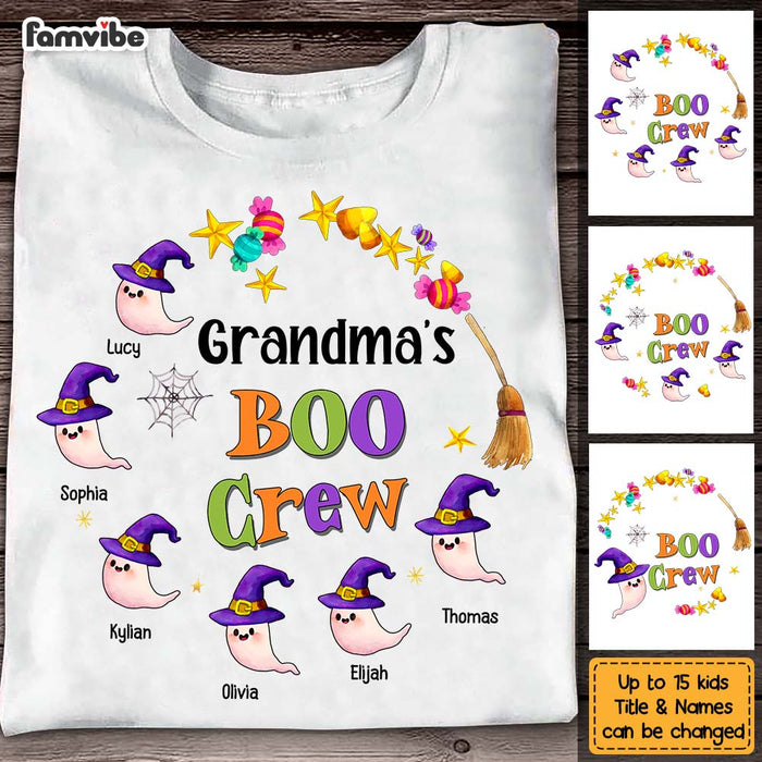 Personalized Gift For Grandma's Boo Crew Halloween Shirt - Hoodie - Sweatshirt 27777 1