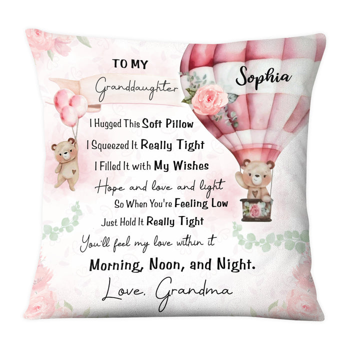 Personalized Gift For Granddaughter Baby Bear Balloon Pillow 27780 1