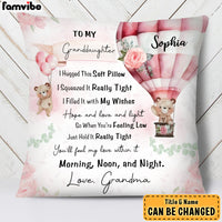 Personalized Gift For Granddaughter Baby Bear Balloon Pillow 27780 thumb 1