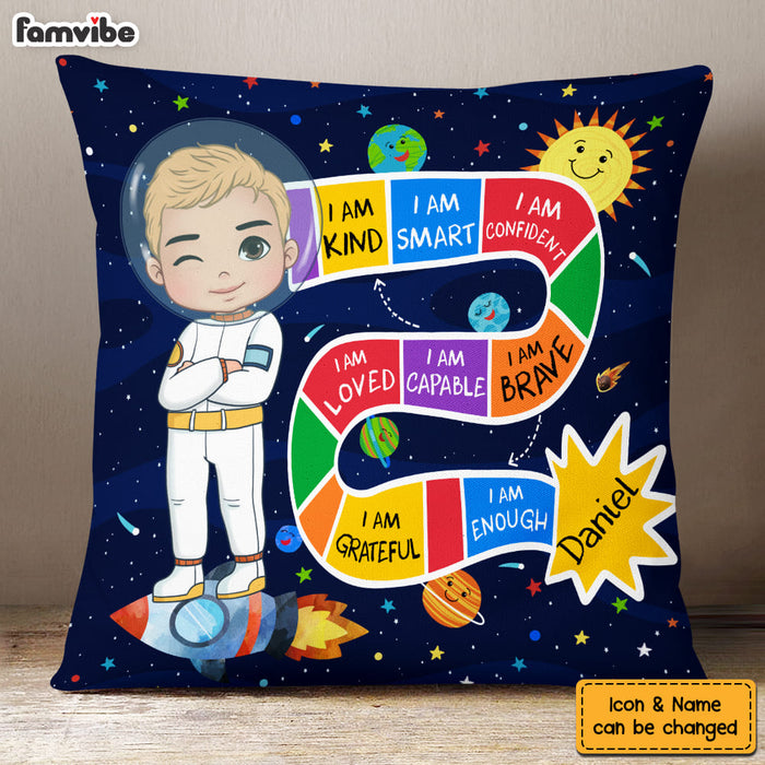 Personalized Gifts For Grandson I Am Brave Astronaut Pillow 27781 1
