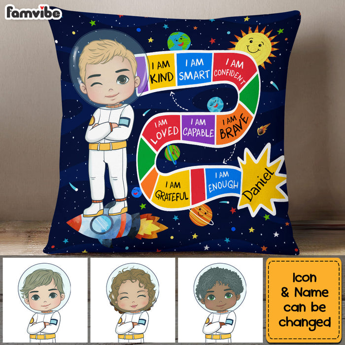 Personalized Gifts For Grandson I Am Brave Astronaut Pillow 27781 1