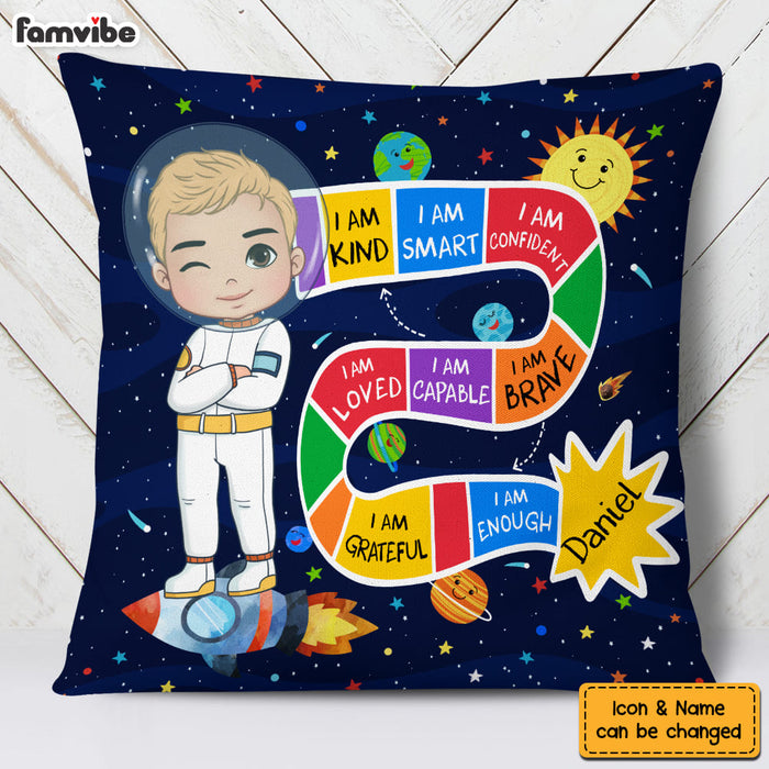 Personalized Gifts For Grandson I Am Brave Astronaut Pillow 27781 1