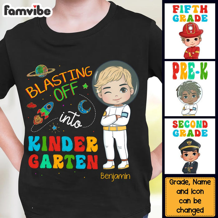 Personalized Gift For Grandson School Space Kid T Shirt 27782 1