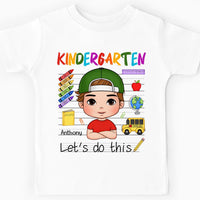 Personalized Gift For Grandson Kindergarten Let's Do This Kid T Shirt 27787 thumb 1