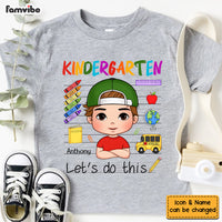 Personalized Gift For Grandson Kindergarten Let's Do This Kid T Shirt 27787 thumb 1