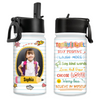 Personalized Gift For Granddaughter Back To School Affirmation Kids Water Bottle With Straw Lid 27790 1