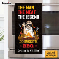 Personalized Gift For Grill Grandpa Father Towel 27791 thumb 1