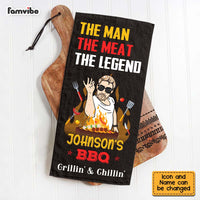 Personalized Gift For Grill Grandpa Father Towel 27791 thumb 1