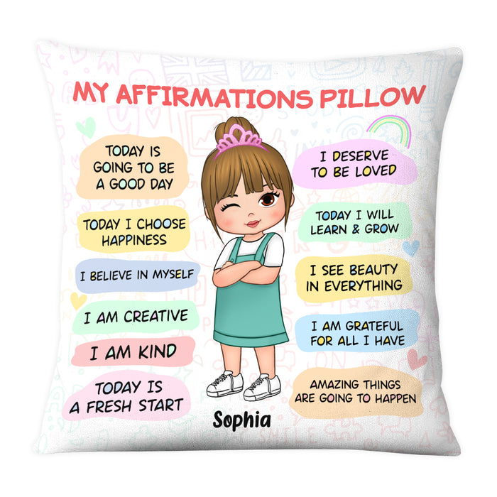 Personalized Gift For Granddaughter Daily Affirmation Pillow 27792 1