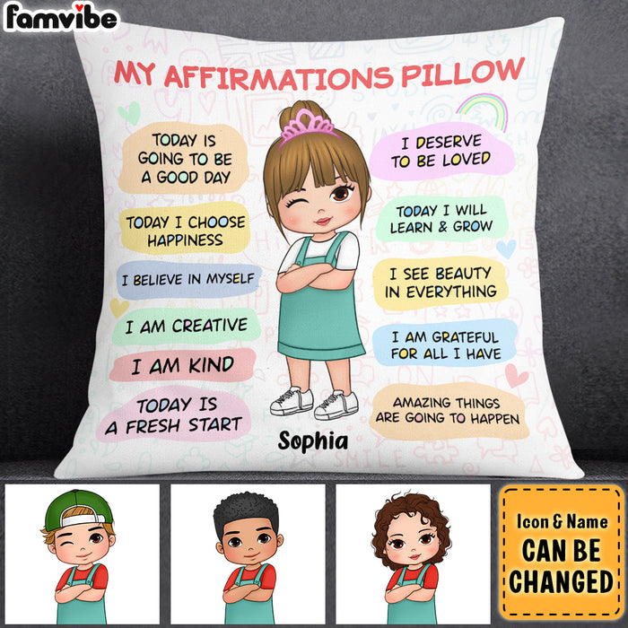 Personalized Gift For Granddaughter Daily Affirmation Pillow 27792 1