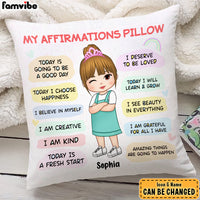 Personalized Gift For Granddaughter Daily Affirmation Pillow 27792 thumb 1
