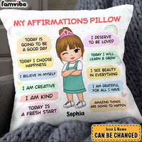 Personalized Gift For Granddaughter Daily Affirmation Pillow 27792 thumb 1