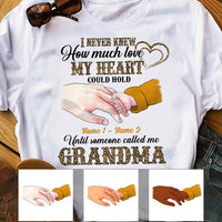 Personalized Mom Grandma Love Pattern T Shirt MR251 30O58 thumb 1