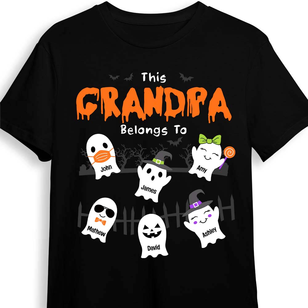Personalized Gift For Grandpa Halloween This Papa Belongs To Shirt Hoodie Sweatshirt 27801 Primary Mockup