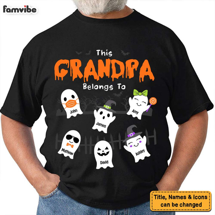 Personalized Gift For Grandpa Halloween This Papa Belongs To Shirt - Hoodie - Sweatshirt 27801 1