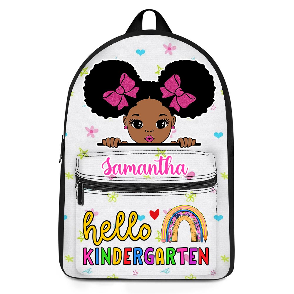Personalized Back To School Gift For Granddaughter Hello Cute Girl BackPack 27802 Primary Mockup