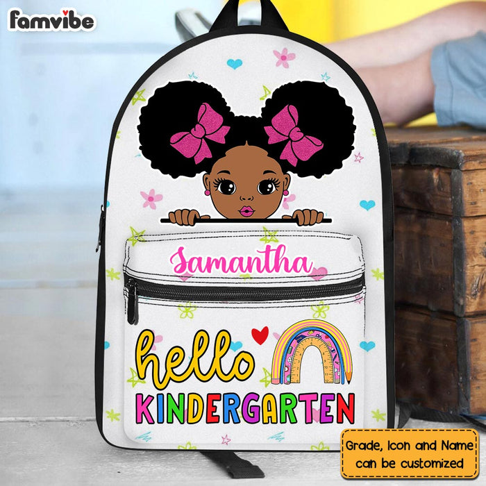 Personalized Back To School Gift For Granddaughter Hello Cute Girl BackPack 27802 1