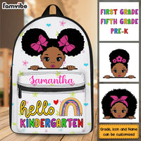 Personalized Back To School Gift For Granddaughter Hello Cute Girl BackPack 27802 thumb 1