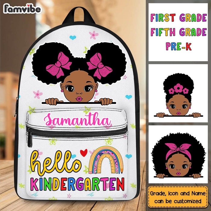 Personalized Back To School Gift For Granddaughter Hello Cute Girl BackPack 27802 1