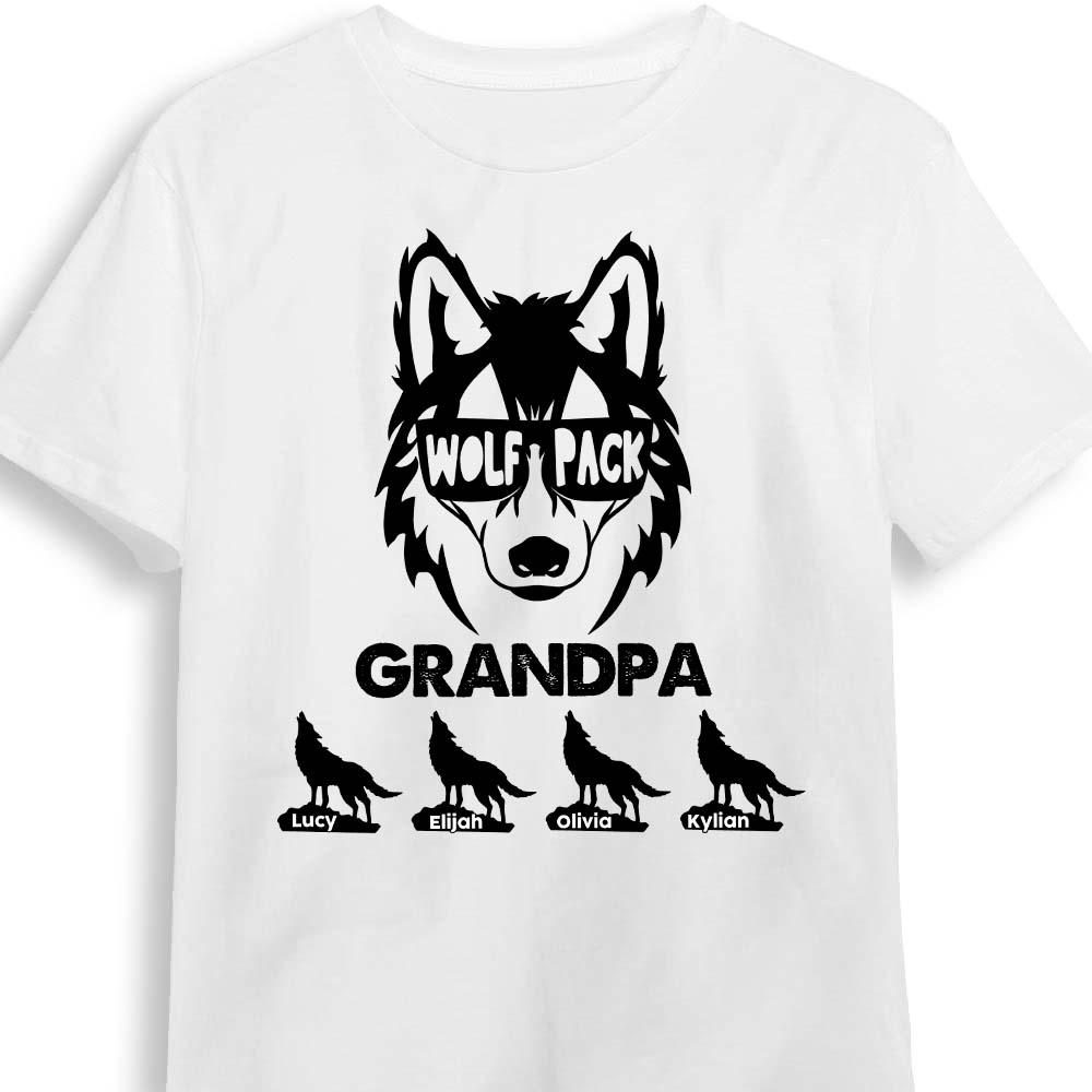 Personalized Gift For Grandpa Wolf Shirt Hoodie Sweatshirt 27810 Primary Mockup