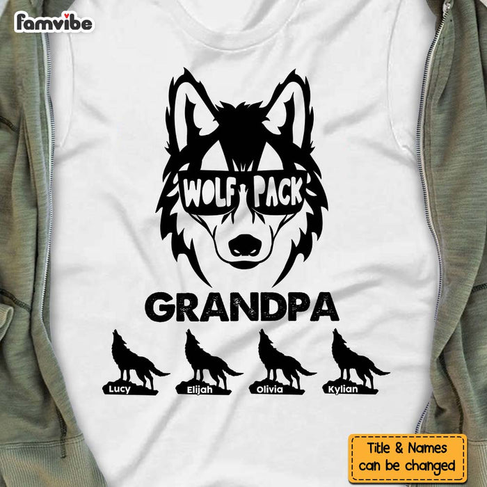Personalized Gift For Grandpa Wolf Shirt - Hoodie - Sweatshirt 27810 1