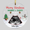 Personalized Gift For Baby Mommy & Daddy See You In Circle Ornament 27829 1