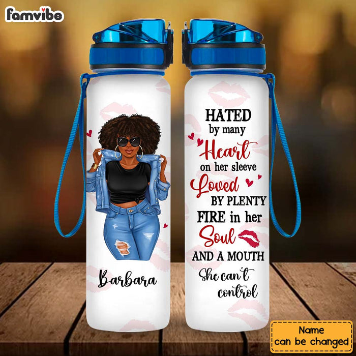 Personalized Gift For Daughter A Mouth She Can't Control Tracker Bottle 27831 1