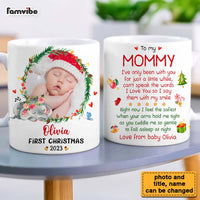 Personalized Gift For Baby First Christmas Photo Mug 27832 thumb 1