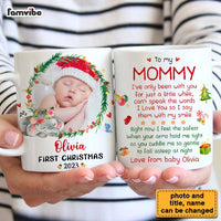 Personalized Gift For Baby First Christmas Photo Mug 27832 thumb 1