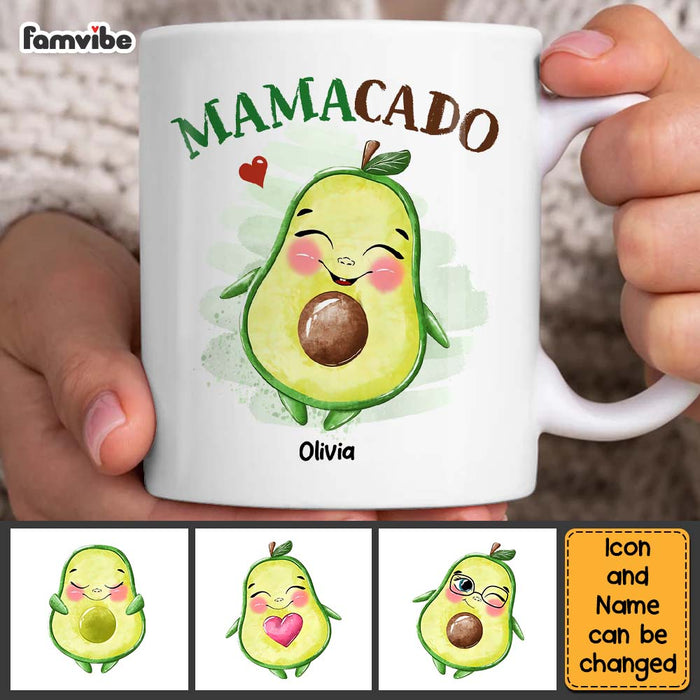 Personalized Gift For Mommy To Be Mamacado Baby Announcement Mug 27834 1