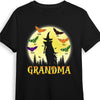 Personalized Halloween Gift For Grandma Spooky Witch And Bats Shirt - Hoodie - Sweatshirt 27835 1