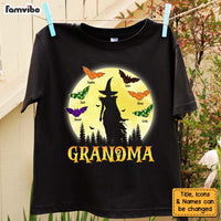 Personalized Halloween Gift For Grandma Spooky Witch And Bats Shirt - Hoodie - Sweatshirt 27835 thumb 1