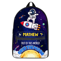 Personalized Gift For Grandson Funny Astronaut Outer Space BackPack 27836 thumb 1