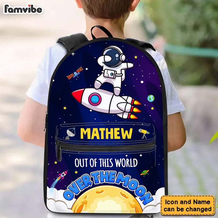 Personalized Gift For Grandson Funny Astronaut Outer Space BackPack 27836 1