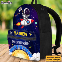 Personalized Gift For Grandson Funny Astronaut Outer Space BackPack 27836 thumb 1