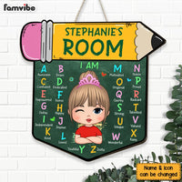 Personalized Gift For Granddaughter Alphabet Affirmation Wood Sign 27839 thumb 1