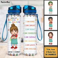 Personalized Back To School Gift For Granddaughter Affirmation Tracker Bottle 27841 thumb 1