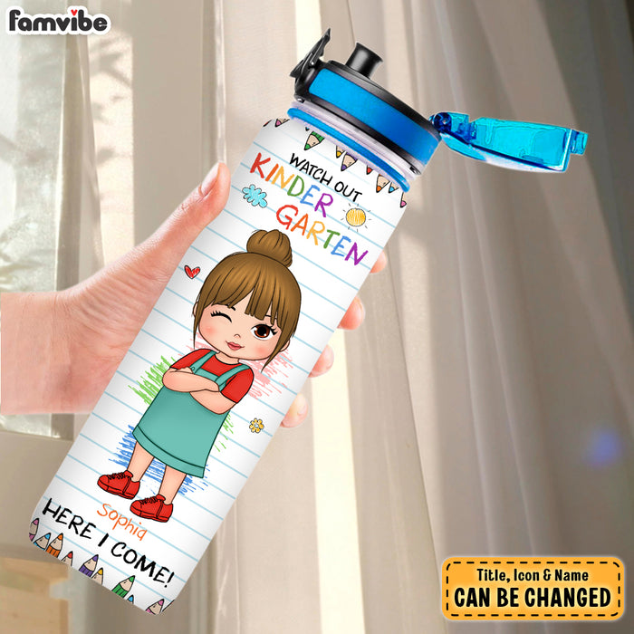 Personalized Back To School Gift For Granddaughter Affirmation Tracker Bottle 27841 1