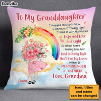 Personalized Gift For Granddaughter Hug This Flower Pillow 27845 thumb 1