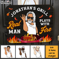 Personalized Gift For Grandpa Play With Fire Wood Sign 27846 thumb 1