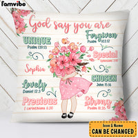 Personalized Gift For Granddaughter God Says You Are Pillow 27847 thumb 1